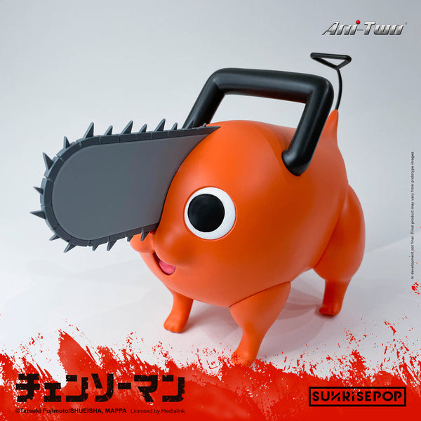 SUNRISEPOP Vinyl Posable Pochita from “ Chainsaw Man ” is up for order soon!