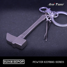 Load image into Gallery viewer, JUJUTSU KAISEN PEWTER KEYRING - NOBARA’S NAILS &amp; HAMMER
