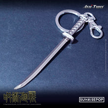 Load image into Gallery viewer, JUJUTSU KAISEN PEWTER KEYRING - KASUMI’S KATANA
