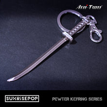 Load image into Gallery viewer, JUJUTSU KAISEN PEWTER KEYRING - KASUMI’S KATANA
