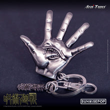 Load image into Gallery viewer, JUJUTSU KAISEN PEWTER KEYRING - HAND OF YUJI
