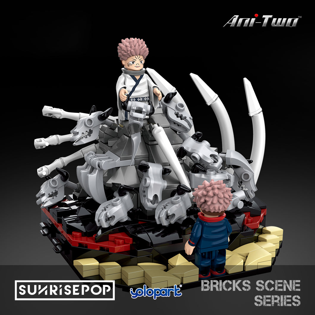JUJUTSU KAISEN SMALL SCENE BRICKS (SUKUNA+YUJI)